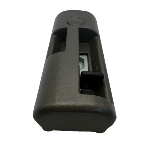 Die-Cast Mini Lock for garage doors, angled top view