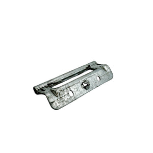 Durable upper leaf hinge for garage doors, side angle