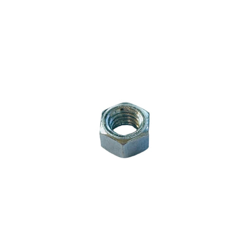 Single 3/8"-16 zinc plated finished hex nut for steel bolt fastening