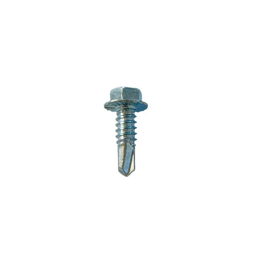 Hex head full thread bolt 3/8"-16 x 1-3/4" zinc plated – close-up front angle