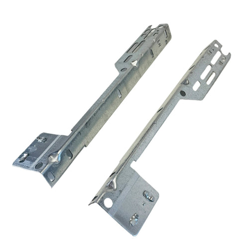 Angled view of Torquemaster Flag Angle Brackets, ideal for quick install track systems.