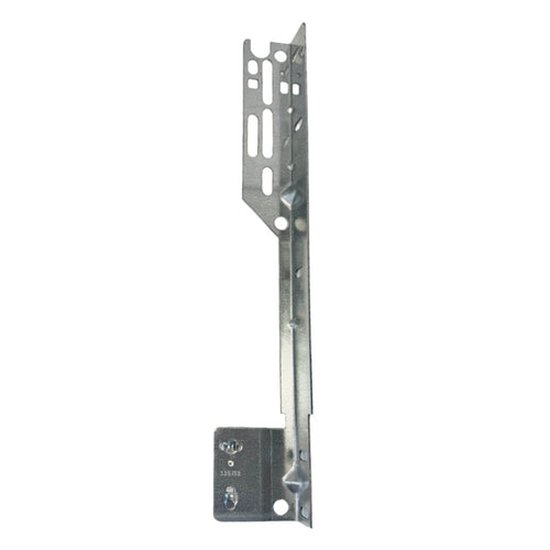 Right-hand Torquemaster Flag Angle Bracket for 12" radius track, precision-engineered for Wayne Dalton garage doors.